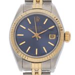 Rolex Lady-Datejust 6917 (1976) - Blue dial 26 mm Gold/Steel case (1/8)