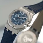 Audemars Piguet Royal Oak 26124ST (2017) - Blauw wijzerplaat 39mm Staal (6/8)