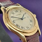 Cartier Cougar 887920 (1990) - White dial 33 mm Yellow Gold case (4/5)