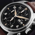 IWC Pilot Spitfire Chronograph IW387903 (2024) - Zwart wijzerplaat 41mm Staal (3/7)