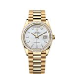 Rolex Day-Date 36 128398TBR (2025) - Wit wijzerplaat 36mm Geelgoud (1/1)
