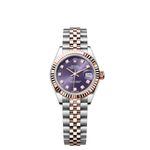 Rolex Lady-Datejust 279171 (2024) - Purple dial 28 mm Steel case (1/8)