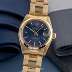 Rolex Datejust 6824 (1978) - Blue dial 31 mm Yellow Gold case (1/8)