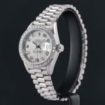 Rolex Lady-Datejust 69136 (1988) - Silver dial 26 mm Platinum case (4/8)