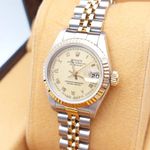 Rolex Lady-Datejust 69173 (1995) - Champagne dial 26 mm Gold/Steel case (6/8)