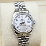 Rolex Lady-Datejust 179174 (2006) - Zilver wijzerplaat 26mm Staal (6/8)