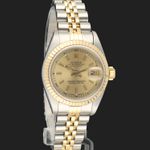 Rolex Lady-Datejust 69173 (1990) - Champagne dial 26 mm Gold/Steel case (4/8)