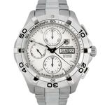 TAG Heuer Aquaracer 300M CAF2110 (2013) - Wit wijzerplaat 43mm Staal (1/5)