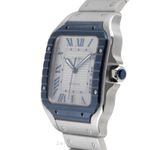 Cartier Santos WSSA0047 (Unknown (random serial)) - Grey dial 40 mm Steel case (5/8)