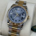 Rolex Datejust 36 126233 (2022) - Grey dial 36 mm Gold/Steel case (7/8)