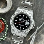 Rolex Explorer II 16570 (2000) - Zwart wijzerplaat 40mm Staal (1/8)