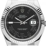 Rolex Datejust II 116334 (2015) - Zwart wijzerplaat 41mm Staal (1/6)