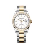 Rolex Datejust 36 126283RBR (2023) - Wit wijzerplaat 36mm Staal (1/1)