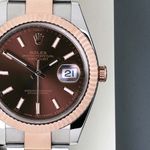 Rolex Datejust 41 126331 (2018) - Brown dial 41 mm Gold/Steel case (5/8)