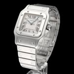 Cartier Santos Galbée 1564 (2018) - White dial 29 mm Steel case (2/8)