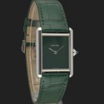 Cartier Tank WSTA0056 (2022) - Green dial 34 mm Steel case (4/8)