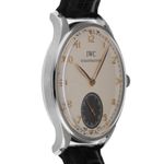 IWC Portuguese Hand-Wound IW545405 (2010) - Zilver wijzerplaat 44mm Staal (5/7)