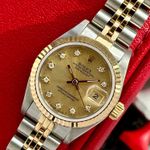 Rolex Lady-Datejust 69173G (1989) - Gold dial 26 mm Gold/Steel case (6/8)