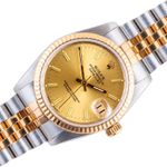 Rolex Datejust 31 68273 (1994) - Champagne dial 31 mm Gold/Steel case (1/8)