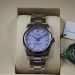 Rolex Oyster Perpetual 34 124200 (2025) - Purple dial 34 mm Steel case (1/6)