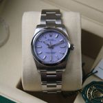 Rolex Oyster Perpetual 34 124200 (2025) - Purple dial 34 mm Steel case (2/6)
