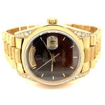 Rolex Day-Date 36 18078 (1983) - Brown dial 36 mm Yellow Gold case (1/8)