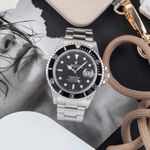 Rolex Submariner Date 168000 (1987) - Zwart wijzerplaat 40mm Staal (1/8)