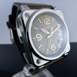 Bell & Ross BR 03 BR03A-GH-ST/SCA (2024) - Bruin wijzerplaat 42mm Staal (4/8)