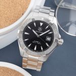 TAG Heuer Aquaracer 300M WAY2110 (2015) - Black dial 41 mm Steel case (1/8)