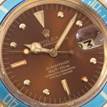 Rolex Submariner 1680/8 (1973) - Brown dial 40 mm Yellow Gold case (5/8)