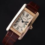 Cartier Tank Américaine W2607456 (2018) - Zilver wijzerplaat 35mm Roségoud (5/6)