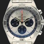 Breitling Chronomat 42 AB0134101G1A1 (2020) - Silver dial 42 mm Steel case (2/8)