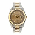 Rolex Datejust 36 116233 (2006) - Champagne dial 36 mm Gold/Steel case (1/6)