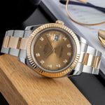 Rolex Datejust II 116333 (2014) - Champagne wijzerplaat 41mm Goud/Staal (2/8)