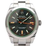 Rolex Milgauss 116400GV (2010) - Black dial 40 mm Steel case (1/8)