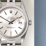 Rolex Datejust 36 16030 (1984) - Zilver wijzerplaat 36mm Staal (5/8)