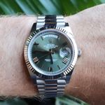 Rolex Day-Date 40 228239 (2021) - Groen wijzerplaat 40mm Witgoud (8/8)