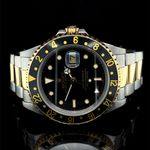 Rolex GMT-Master II 16713 (1989) - Black dial 40 mm Gold/Steel case (7/8)