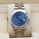 Rolex Datejust 41 126334 (Unknown (random serial)) - Blue dial 41 mm Steel case (1/8)