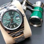 Rolex Datejust 41 126300 (2023) - Groen wijzerplaat 41mm Staal (3/8)