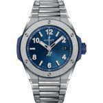 Hublot Big Bang 38 mm 457.NX.7170.NX (2024) - Blauw wijzerplaat Onbekend Titanium (1/1)