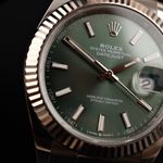 Rolex Datejust 41 126334 (2023) - Green dial 41 mm Steel case (1/8)