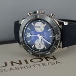 Union Glashütte Noramis Chronograph D012.927.18.057.00 (Unknown (random serial)) - Blue dial 43 mm Steel case (3/5)