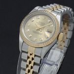 Rolex Lady-Datejust 69173 (1996) - Gold dial 26 mm Gold/Steel case (6/7)