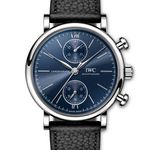 IWC Portofino Chronograph IW391408 (2024) - Blauw wijzerplaat 39mm Staal (1/1)