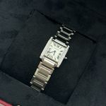 Cartier Tank Française W4TA0008 (2024) - Wit wijzerplaat 25mm Staal (7/8)