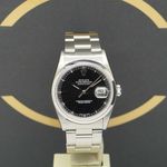 Rolex Datejust 36 16200 (2002) - Zwart wijzerplaat 36mm Staal (1/7)