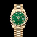 Rolex Day-Date 40 228238 (2023) - Green dial 40 mm Yellow Gold case (1/1)