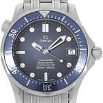 Omega Seamaster Diver 300 M 2551.80.00 (2005) - Blauw wijzerplaat 36mm Staal (1/5)