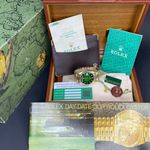 Rolex Day-Date 36 18238 (1989) - Green dial 36 mm Yellow Gold case (2/8)